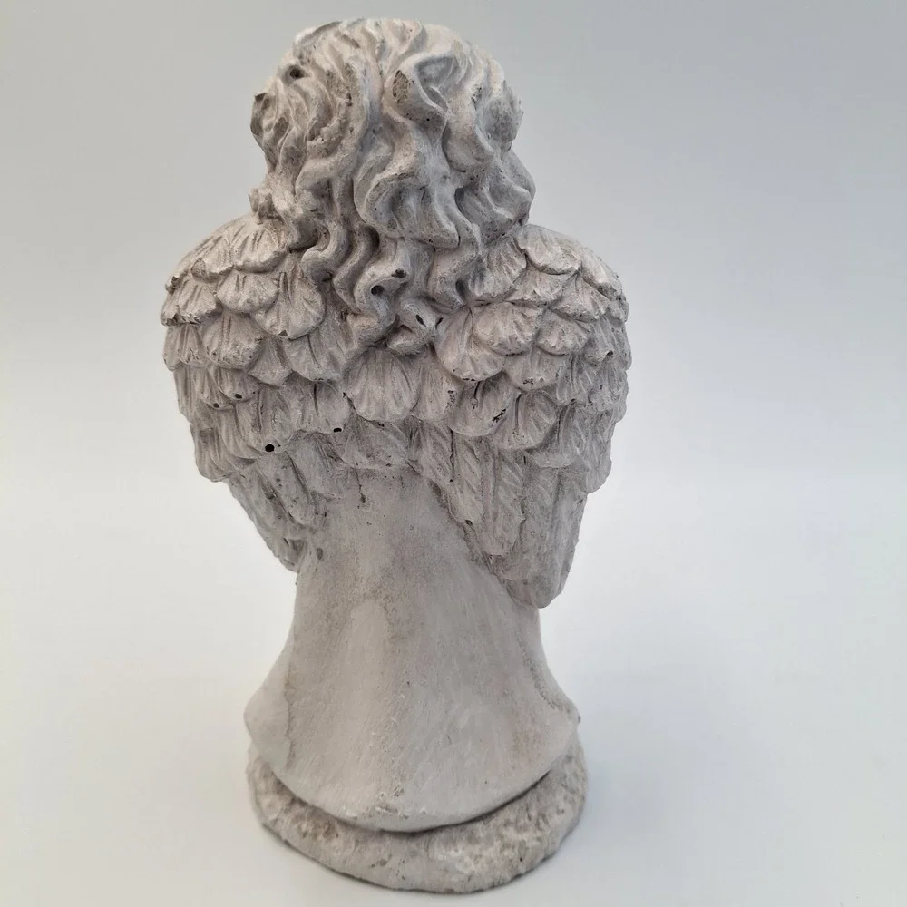 Vintage Momentum Brands Angel Cherub Holding Dog Puppy Figurine 5